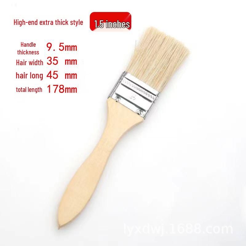 Wood Handle Bristle Brushes: Cleaning, Industrial, Barbecue & Thickened Hog Bristle Options