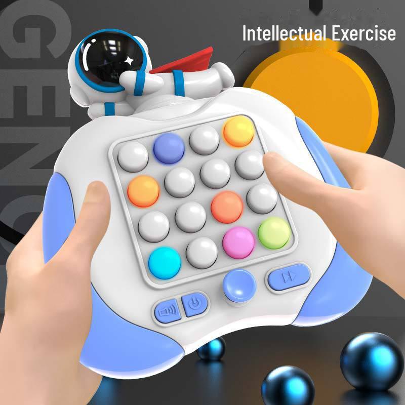 

«Детская обучающая игра «Ударь крота» для астронавтов»: «Приключение в детском саду для развития интеллекта» Photon Battle Astronaut Game Console розовый