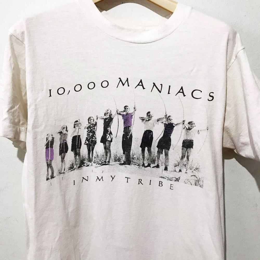 Vtg 10000 maniacs Band In My Tribe Cotton White S-5XL Unisex Shirt TR137 Unisex T-Shirt S