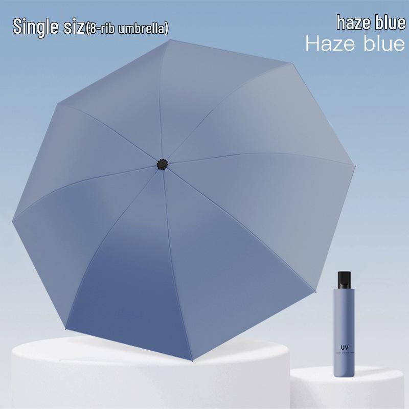 Men's High-End Automatic Folding Umbrella, UV Protection & Rainproof, Customizable for Business and Sunshade.