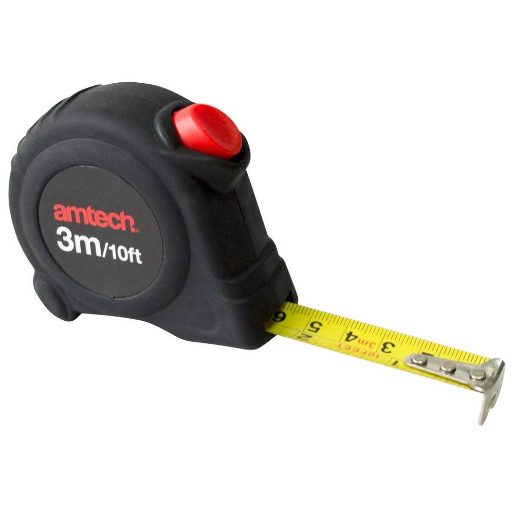 Amtech Self Locking Tape Measure 3m x 16mm