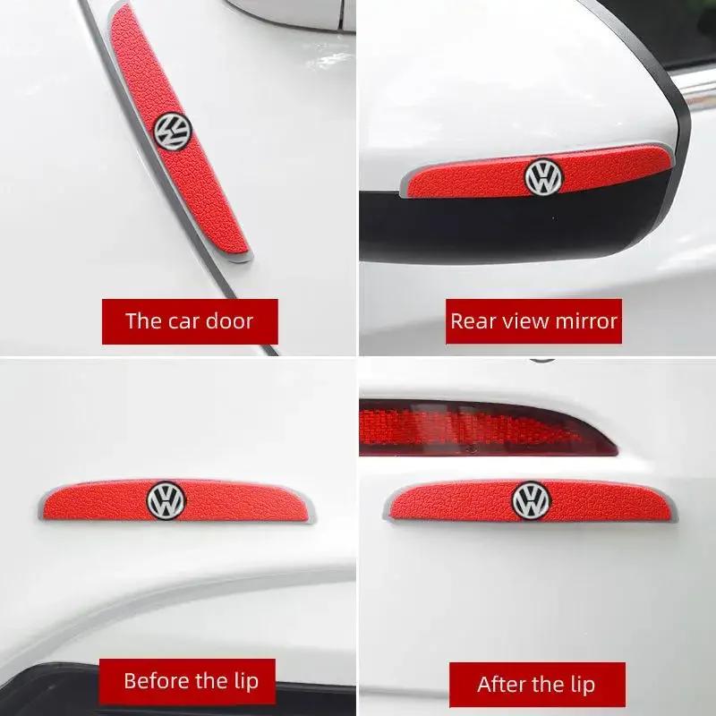Pro VOLKSWAGEN VW 4ks Gumové Samolepky na Dveře Auta proti Srážce Pásky na Nárazník pro Volkswagen Golf 6 7 Passat B5 Jetta Lavida