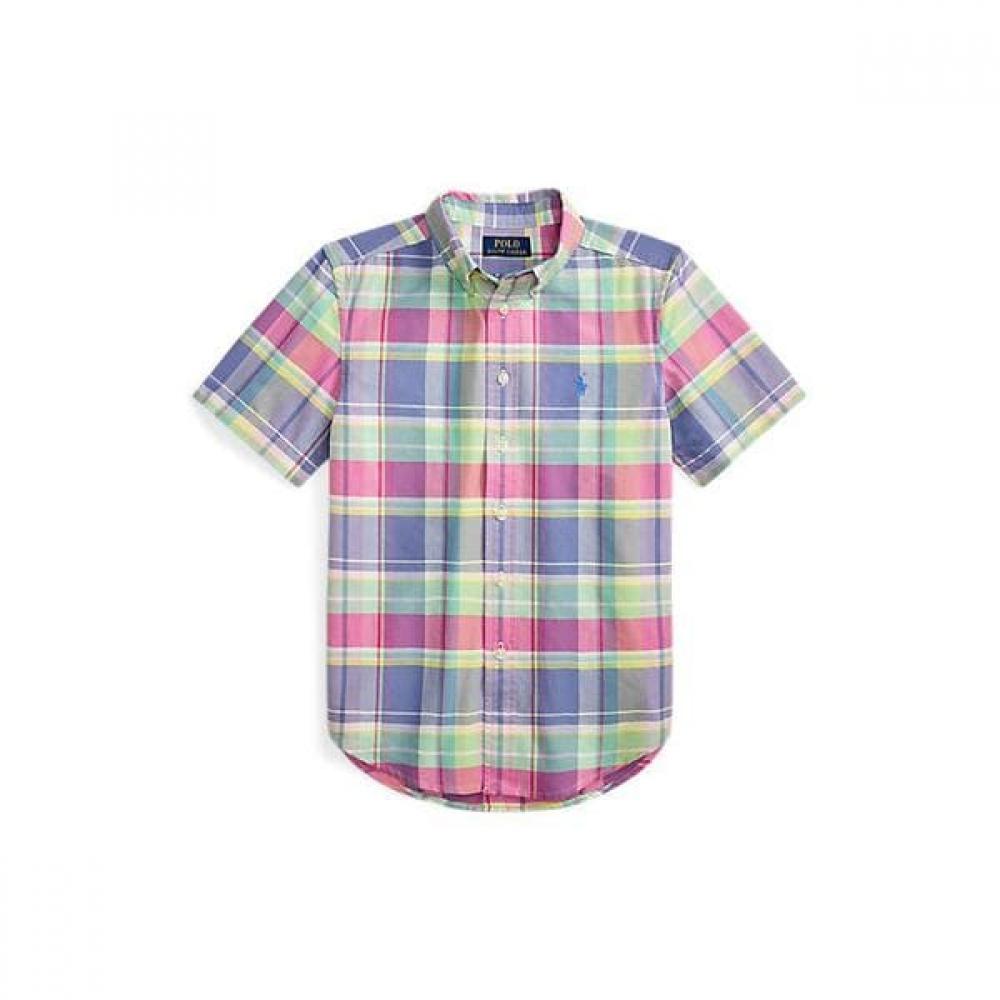 Polo Ralph Lauren Boys  Plaid Cotton Oxford Shirt 8 18 Cwpowovy6820675999 S