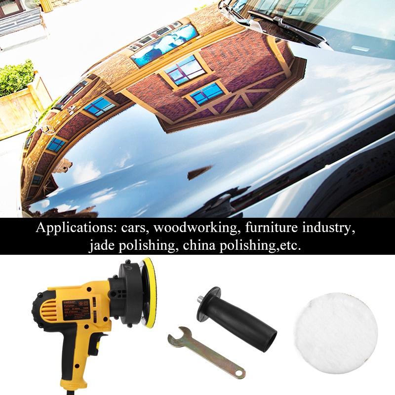 3700rpm 6 Speed Auto Electric Car Polisher Waxing Machine Polish Adjustable Sanding Waxing Tool Car New