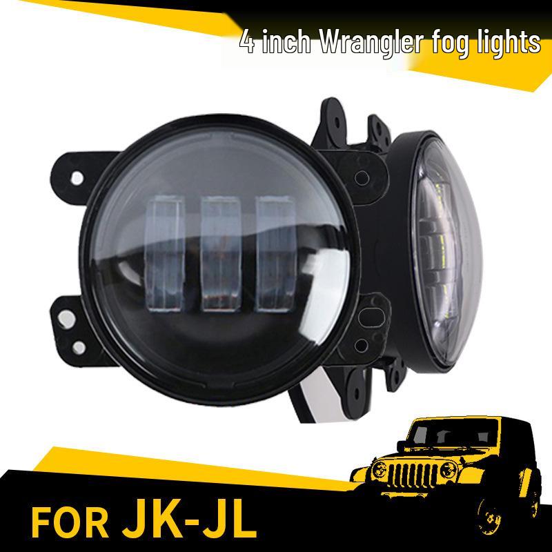 Compatible 30W 4-Inch LED Fog Lights for JEE Wrangler Front Bumper