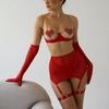 Sexy Lingerie Set Sexy Luxury Erotic Set Underwear See Through Women Attractive Chest Suspenders Romantic Ensemble Outfit