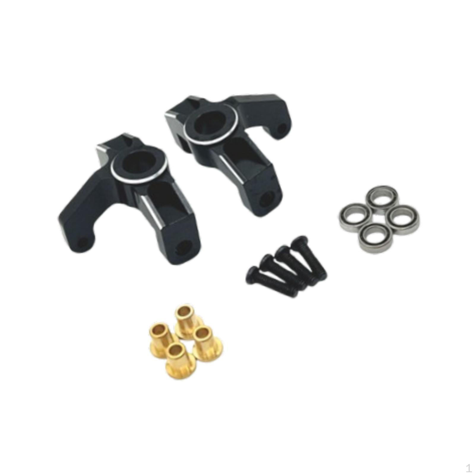 

1/12 1/14 Аксесуари для рульових кулаків радіокерованої машини Легка заміна Алюміній для 124016 144002 124018 чорний