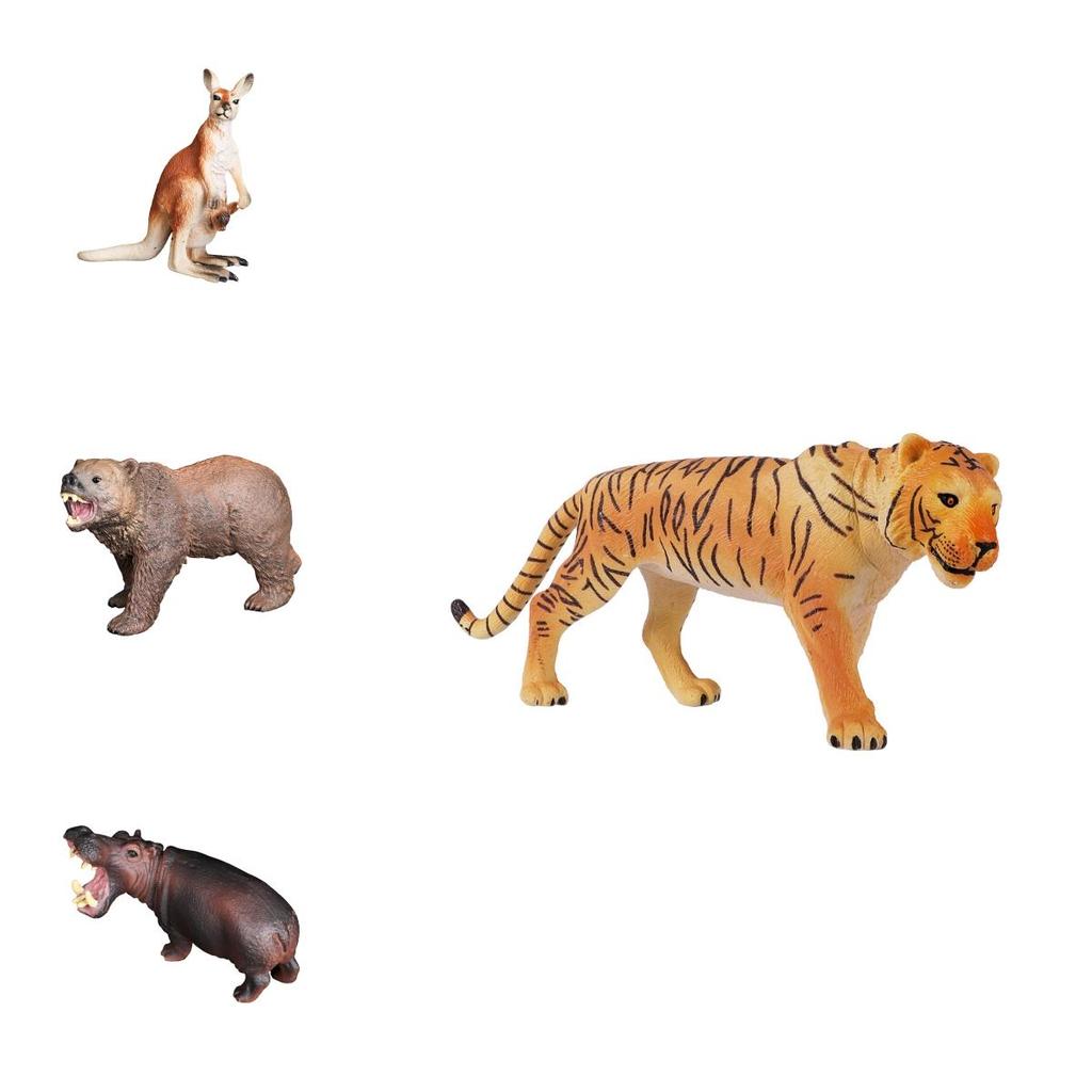 Realistic Wild Animal Model Toy Kit Perfect For Animal-themed Parties And Educational Playtime