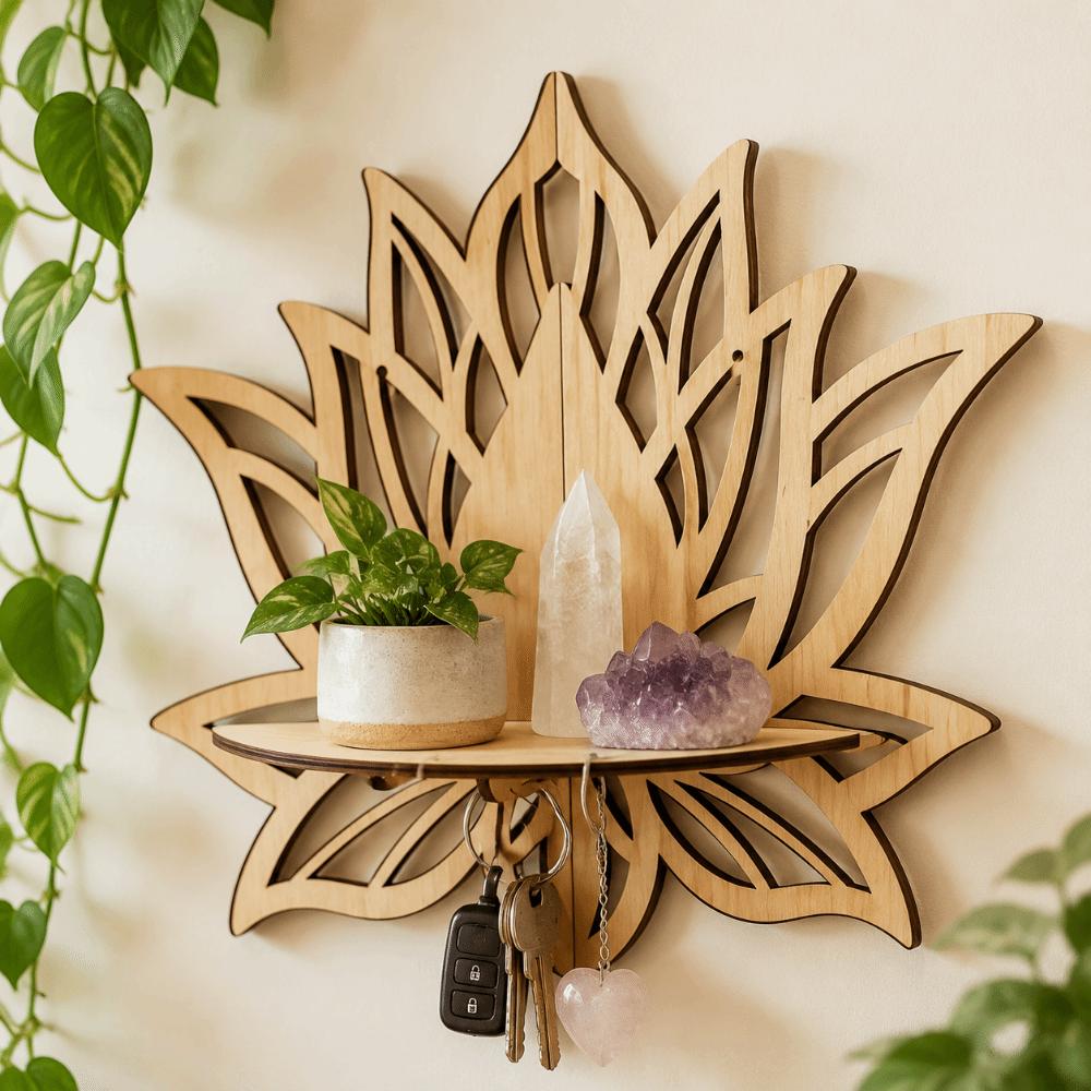 Wall-Mounted Butterfly Shaped Shelf Artistic Decorative Wall Bracket Display Shelf  Home Decor