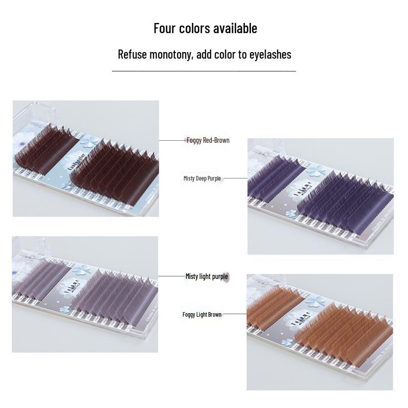 MAYEAGIN Iridescent Misty Brown Eyelash Extensions