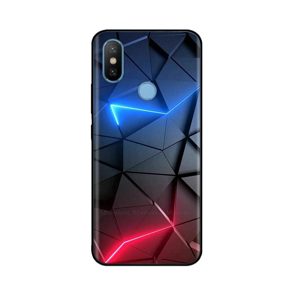 For Xiaomi Mi A2 Lite MiA2 Case Cute Heart Flower Back Cover Soft Silicone Phone Case For Xiaomi Mi A2 Lite A2lite Fundas Bumper