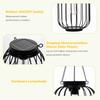 Solar Outdoor Lights Hanging Solar Lantern Metal Solar Lights Outdoor Water Resistant Solar Lights Lamp for Outside