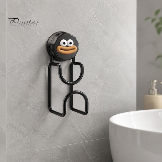 No Drill Wall Hanging Rack Suction Cup Hook for Washbasins, Punch Heavy Duty Vacuum Hanger, Removable Rental Home Cartoon Design Reusable Anti