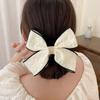 Women's Big Ribbon Floral Hair Clip