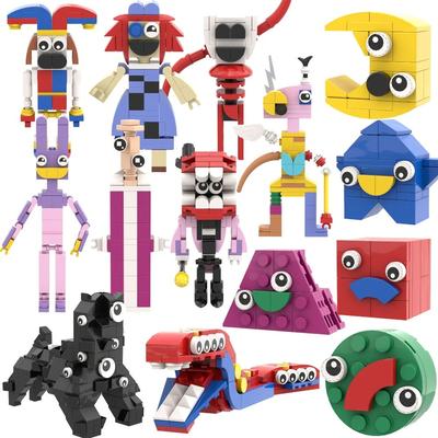 The Amazing Digital Circus Anime Figures Building Block Horror Game Cartoon Doll Model Set Cute Toys for Kids Christmas Gifts