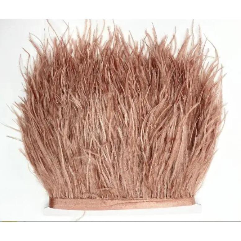 Feather5m Ostrich Hair Fringe Feather Trims Stage Costume Accessories Manufacturers