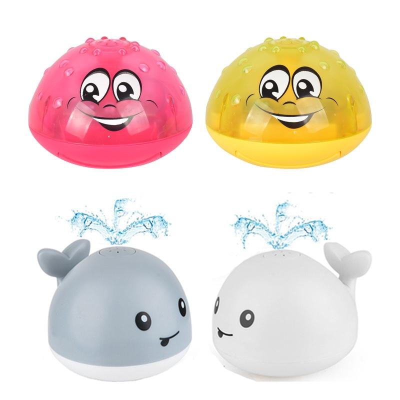 Whale Water Spray Bath Toy With Led Lights For Safe And Fun Bath Time