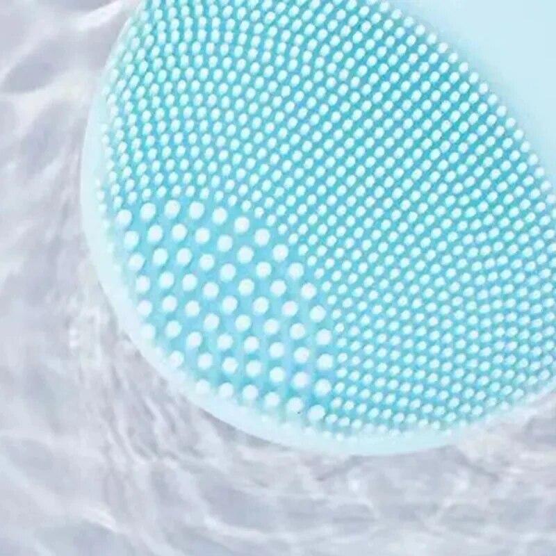 Electric Silicone Facial Cleanser Massager Ultrasonic Vibration Skin Care Massage Tools Beauty Machine Vibration Cleaning