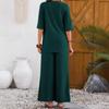 Women's Loose Casual Suit Set, Color Short,Sleeve Pants Set