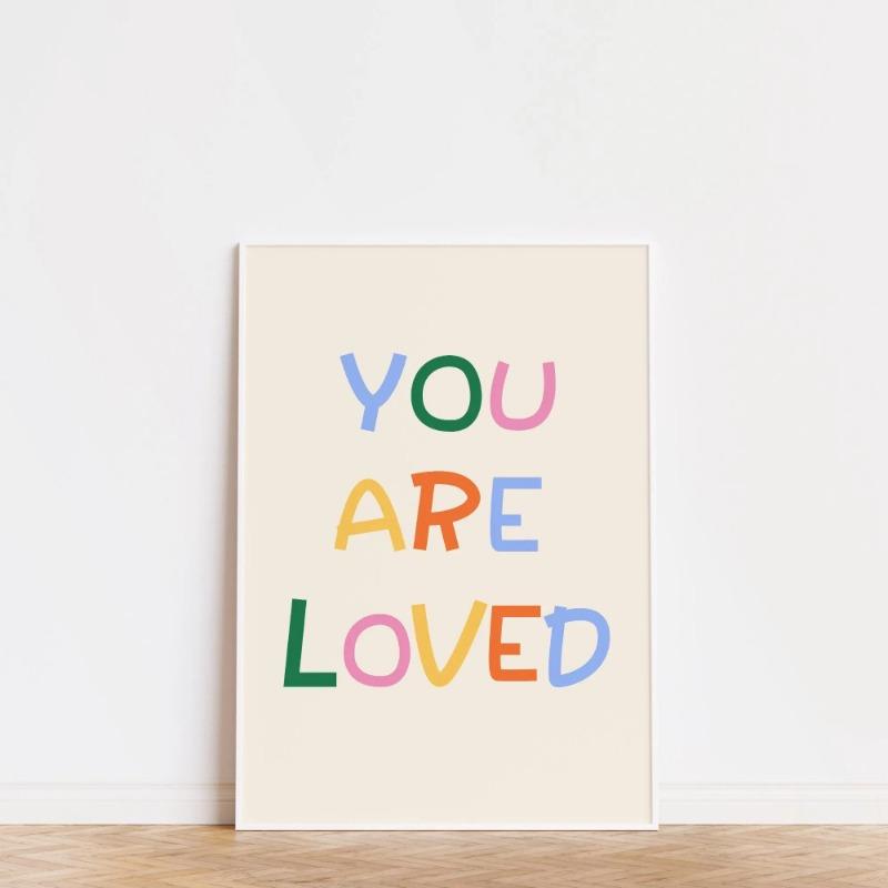 Colorful Kids Digital Text Inspirational Quotes Poster Fun Inspirational Artwork Positive Quotes For Kids Parenting Room Decor