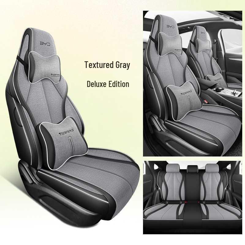 All-Season Linen Car Seat Covers for BYD Seal 06dmi - Breathable and Comfortable