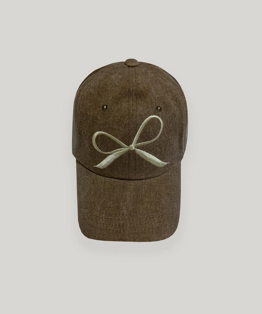 UBEIGE Ribbon Pigment Ball Cap (Brown)