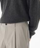 Musinsa Standard 14W Corduroy One-Pleat Wide Elastic Pants [Dusty Cream]