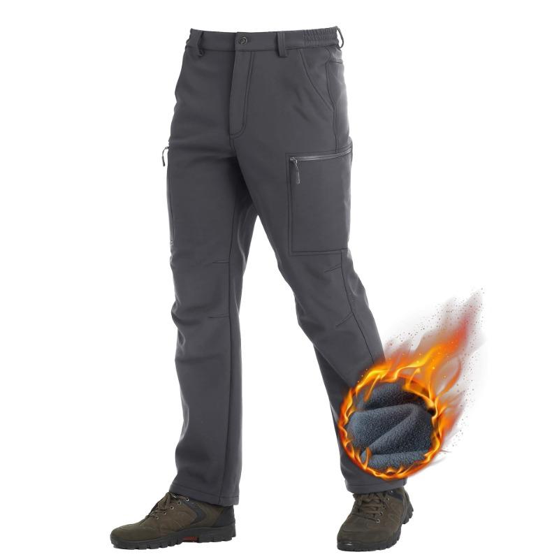 Autumn and Winter Men's Padded Warm Large Size Loose Straight Outdoor Mountaineering Charging Pants Men S Casual Pants Clothing Work Pants