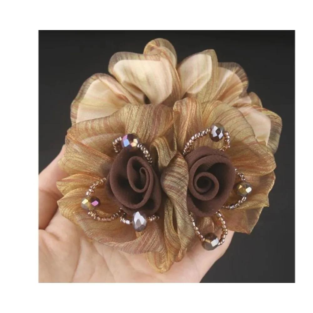 Women s Toddler Hair Ties Daily Ponytail Fixing Hair 3-Piece Hairband Red 3p