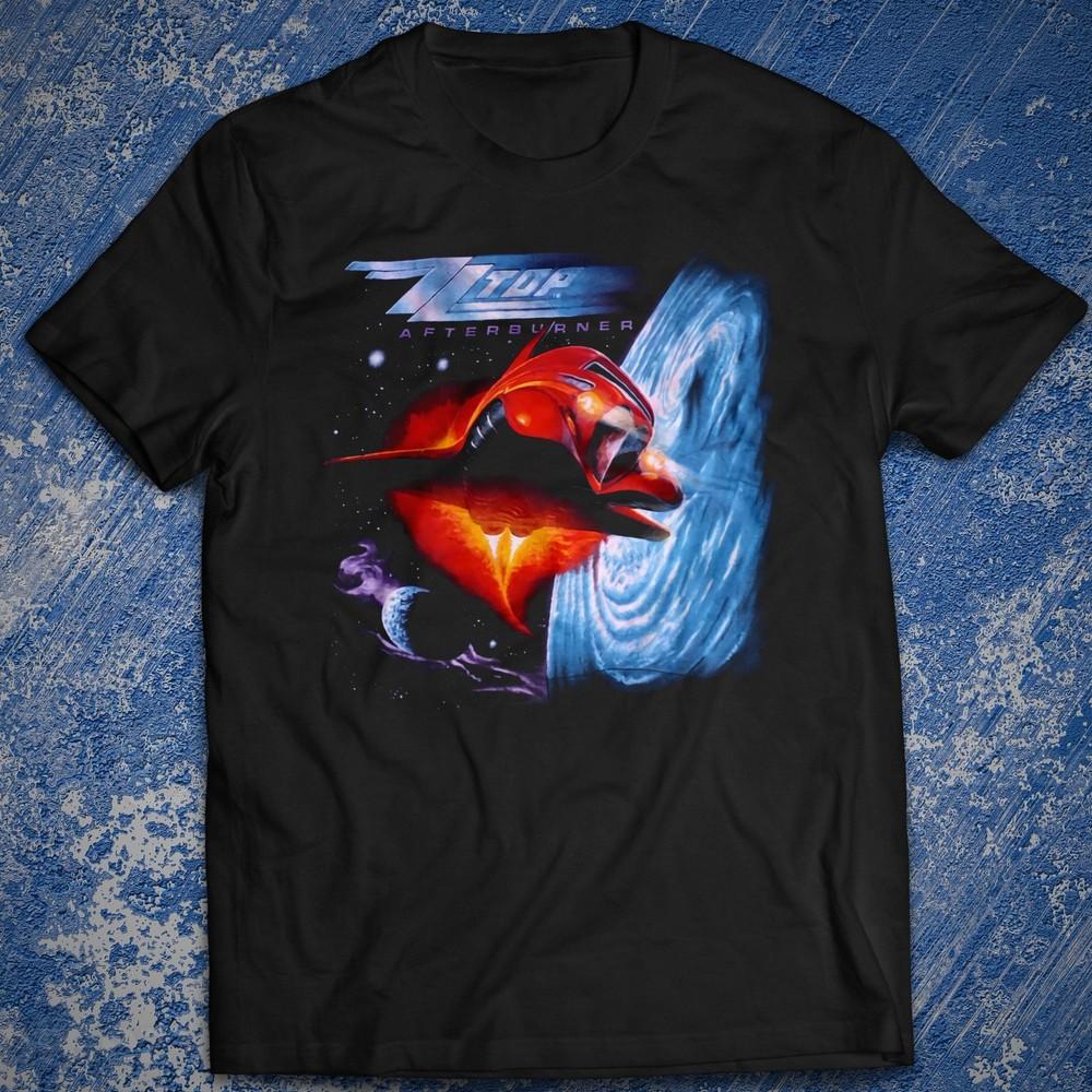 

Afterburner ZZ Top Rock Music Cotton shirt Party Live Concert Billy Gibbons Unisex T-Shirt S