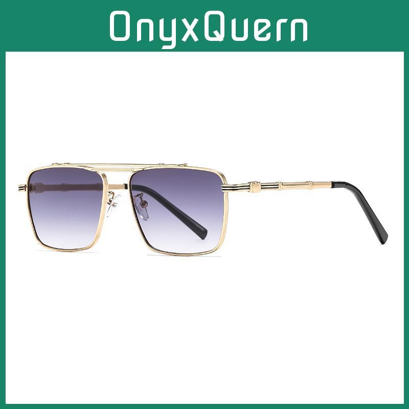 Retro Square Metal Sunglasses For Men Women Uv400 Protection Sunblock Outdoor Sport