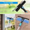 250cm Extendable Dry Squeegee Wiper, 2-in-1 with 6 Extension Poles, Microfiber Squeegee, Glass Cleaner, Rubber Wiper, and Long Mop for High-Speed ??Cl