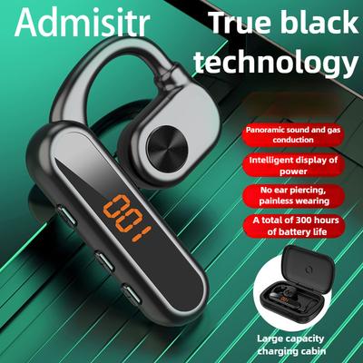 Hava İletimli Kablosuz Bluetooth Kulaklık Ultra Uzun Ömürlü Kulak Kemiksiz İletim Kulak Askısı Konuşma Hareketi