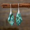 Luxury new bohemian natural stone stud earrings earrings pendants European and American popular retro jewelry jewelry