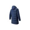 Anta Basketball Series Letter Mid-Length Warm Hooded Down Jacket Men Outerwear Dark-Blue 152141902-1