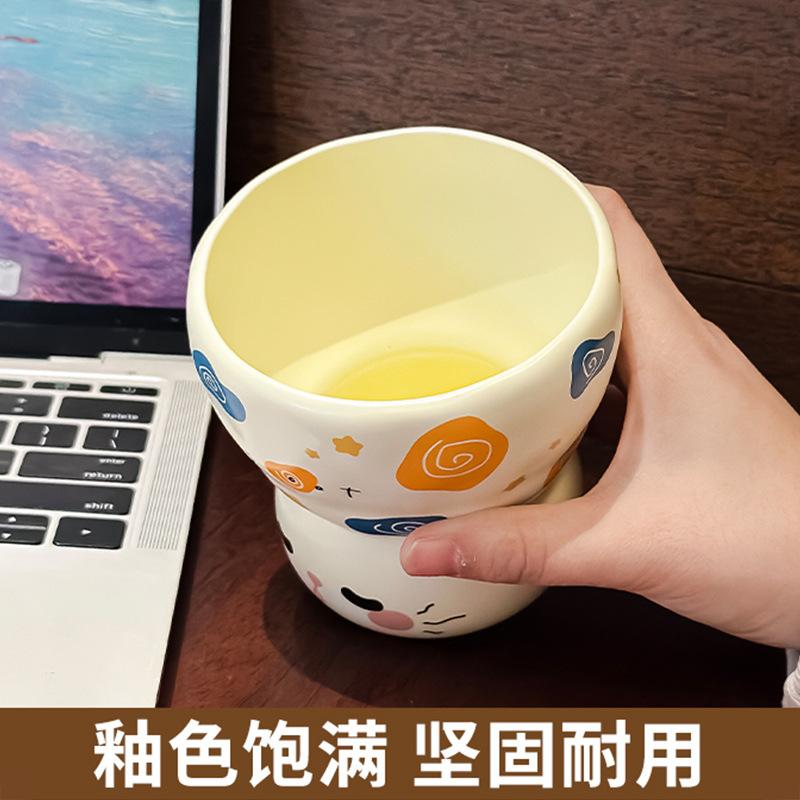 Ceramiczny Kubek Uroczy Zwierzęcy Kubek na Prezent Urodzinowy Oryginalne Kubki do Kawy Kubki do Piwa Naczynia Świąteczne Herbata Personalizowany Zabawny Bar