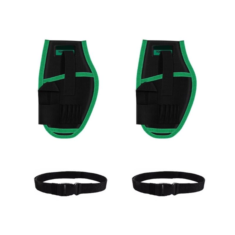 2PCS Heavy Duty Work Belt Pouches Waterproof Interior Reinforced Stitching Design