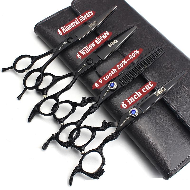 5/6/6.5/7/7.5 Inch Professional Hairdressing Scissors Japan 440C Hairdreser Scissors Barber Shears Set Cutting Thinning Haircut