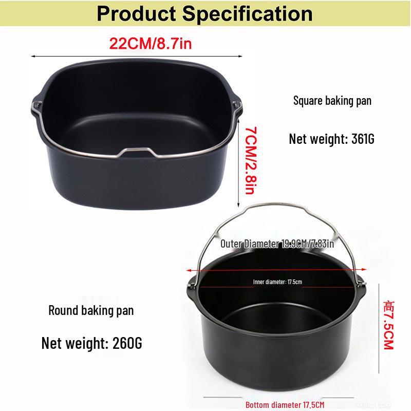 Non-stick Cake Baking Basket for Air Fryers
