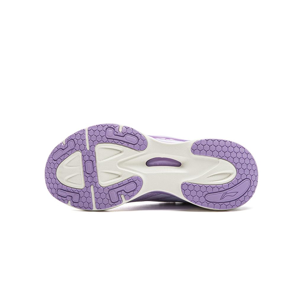 Li Ning Cloud V2 Comfortable Non-Slip Wear-Resistant Breathable Low-Top Kids Running Shoes Kids sneaker Purple Blue White YKFU060-6