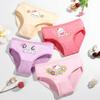 5PC  Baby Cartoon Underwear Girls Cotton Briefs Underpant Children Panties Short 2-10Years
