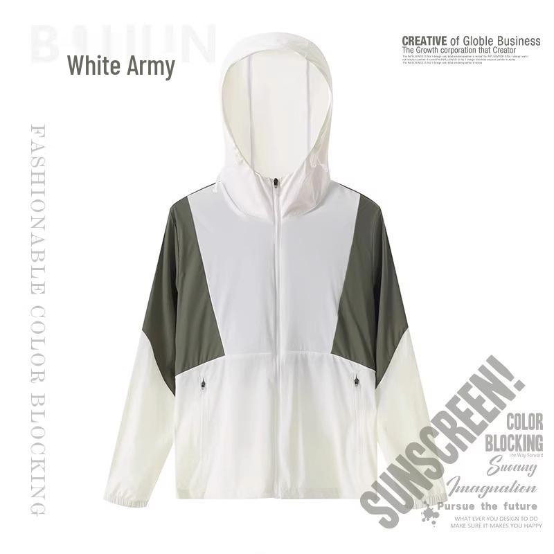 

Custom Ultra-Thin Colorblock Sun Protection Apparel for Running and Outdoor Activities M