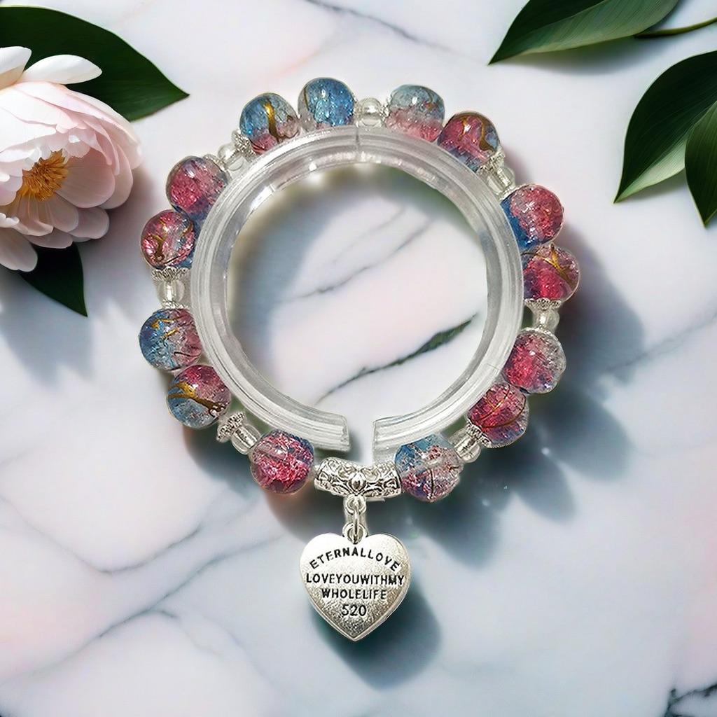 Daisy Popcorn Beaded Bracelet: Elegant Women's Hand Jewelry