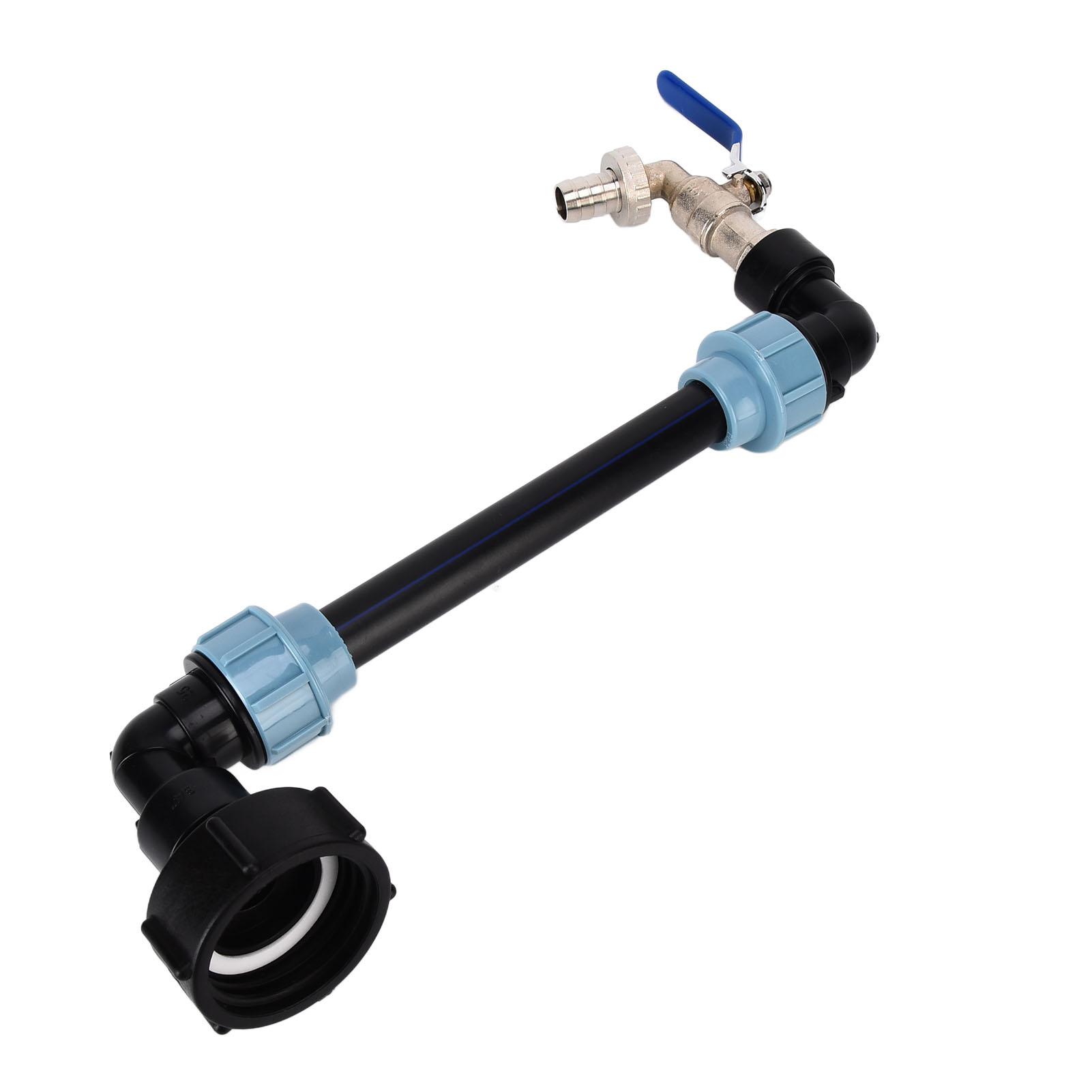 Adaptateur Coude pour Conteneur IBC   Raccords Robinet de Sortie à Col de Cygne pour Remplissage Arrosoir