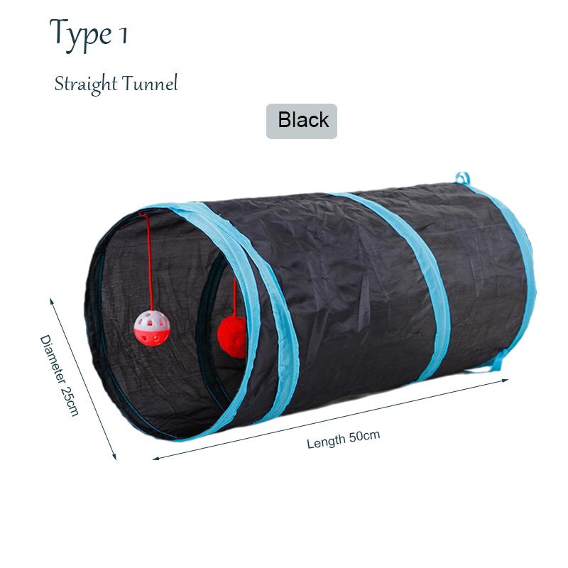 Funny Cat Crawling Tunnel for Cats Gotas Foldable Pet Toys Sphynx Kedi Katten Speelgoed mascotas Accessories I S T X Shape Tube