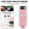 Crossbody Long Lanyard Cards Solt Leather Phone Case for Samsung Galaxy Z Flip 7 6 5 4 3 Comfortable Grip Kickstand Bag Cover