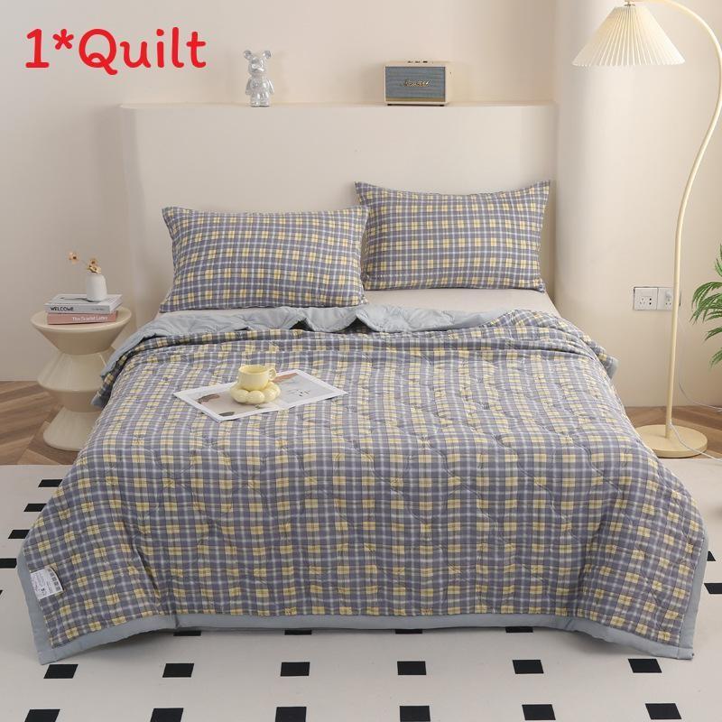 Pattern Lattice Water Wash Cotton Bedding Summer Air Conditioning Blanket Quilt