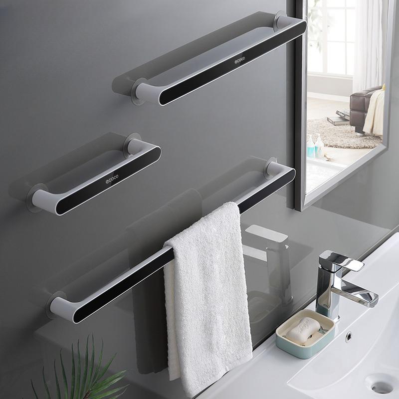 Towel Rack, No Need for Drilling, Bathroom Suction Cup Hanging Rack, Bath Towel Rack, Single-pole Storage Rod