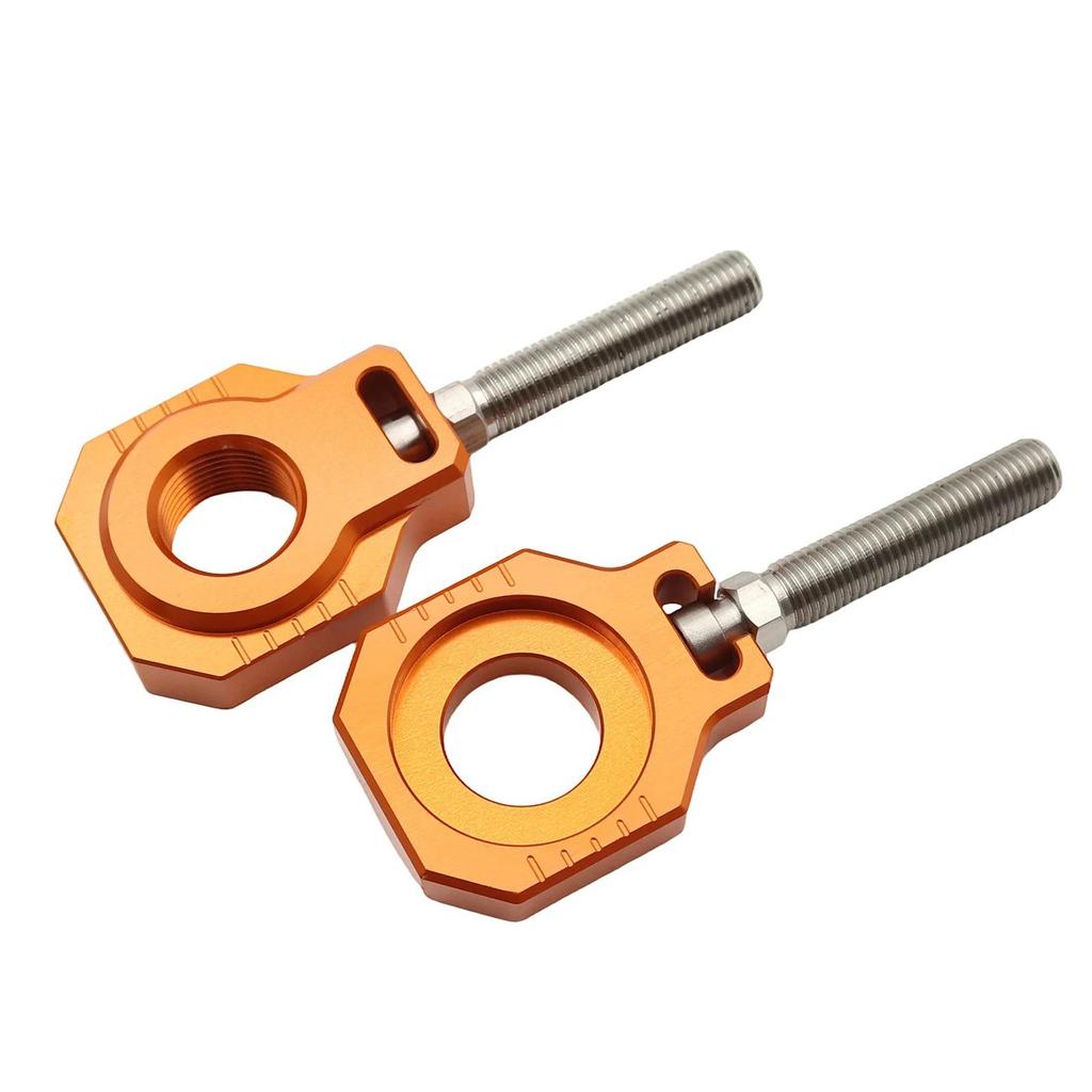 20mm CNC Rear Axle Sliders & Chain Adjuster for KTM 125-530 (2000-2023)
