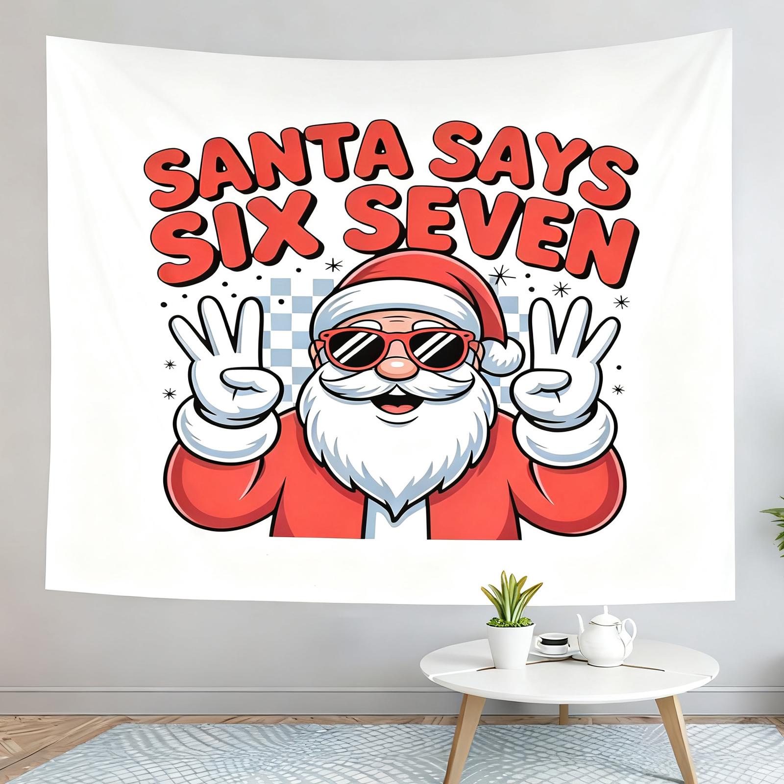 

150x170cm Christmas Tapestry, Digital Print, Living Room Wall Hanging Background Decoration, Bedroom One Size